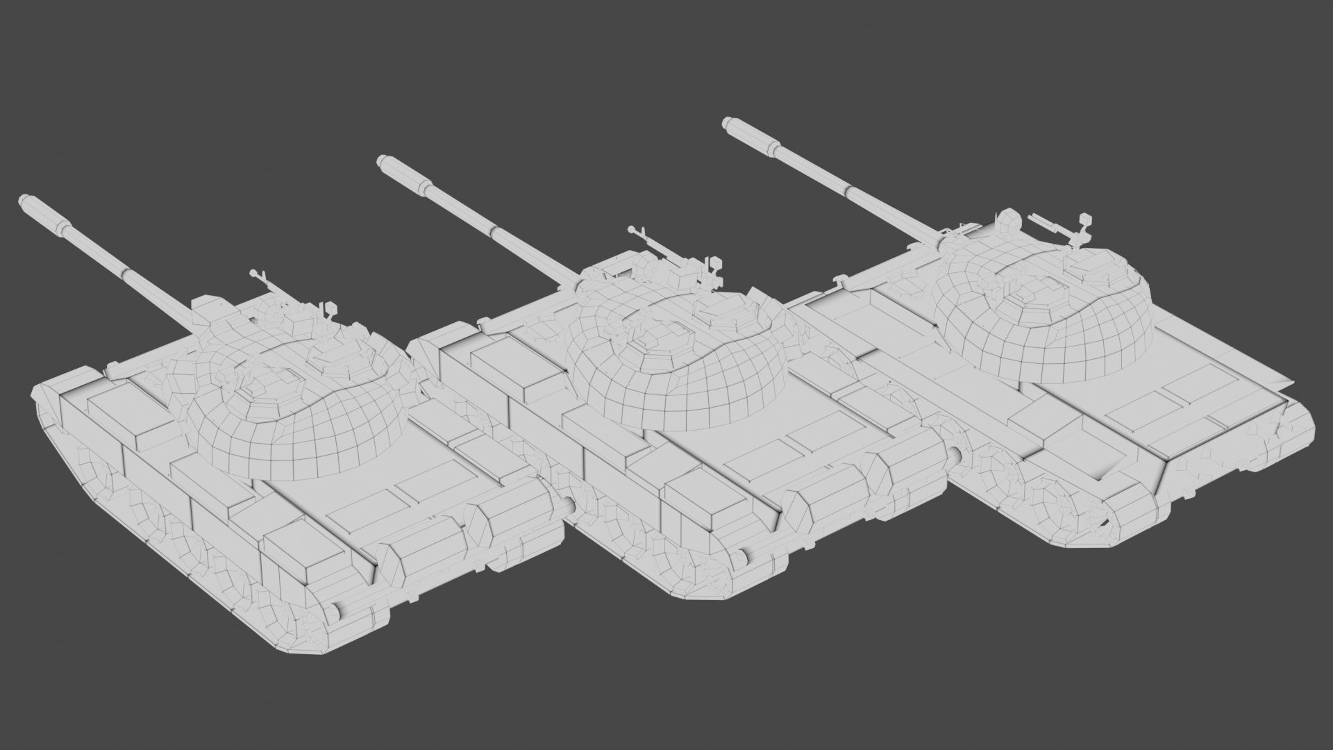 T-55A Soviet Tank Low-poly 3D model_28