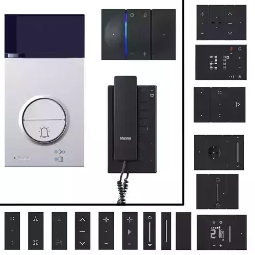 Sockets and switches Bticino 2022 Black