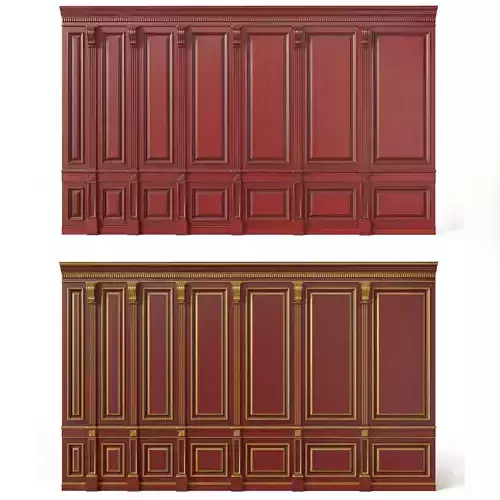 Wooden panel 02 02 3D model