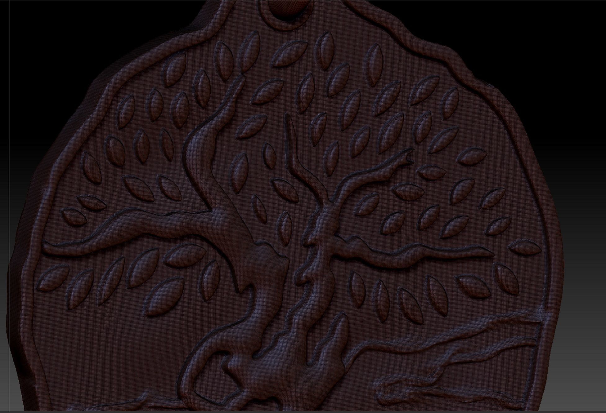 pendant Tree of Life 3D print model_8