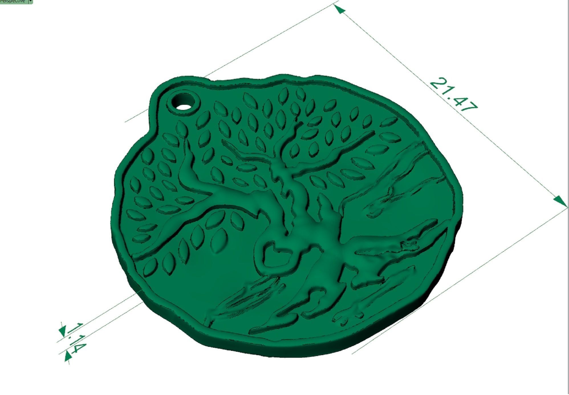 pendant Tree of Life 3D print model_6