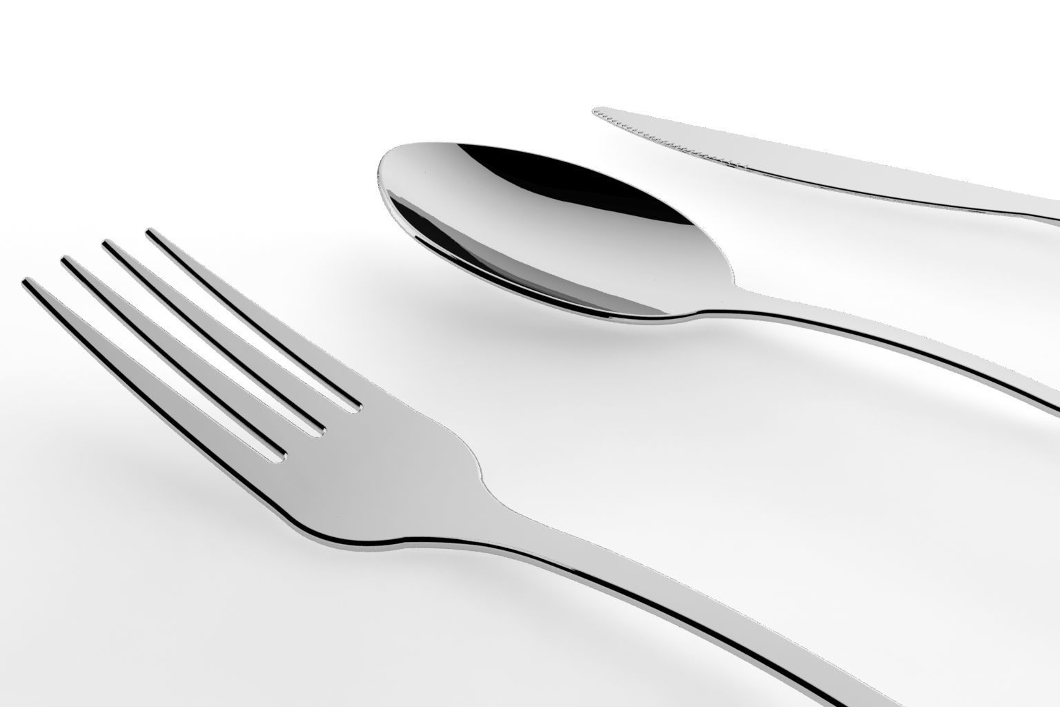 Cutlery - Flamingo Free 3D model_2