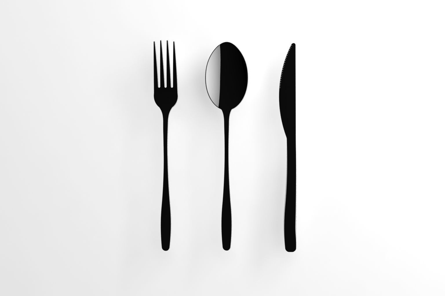 Cutlery - Flamingo Free 3D model_1