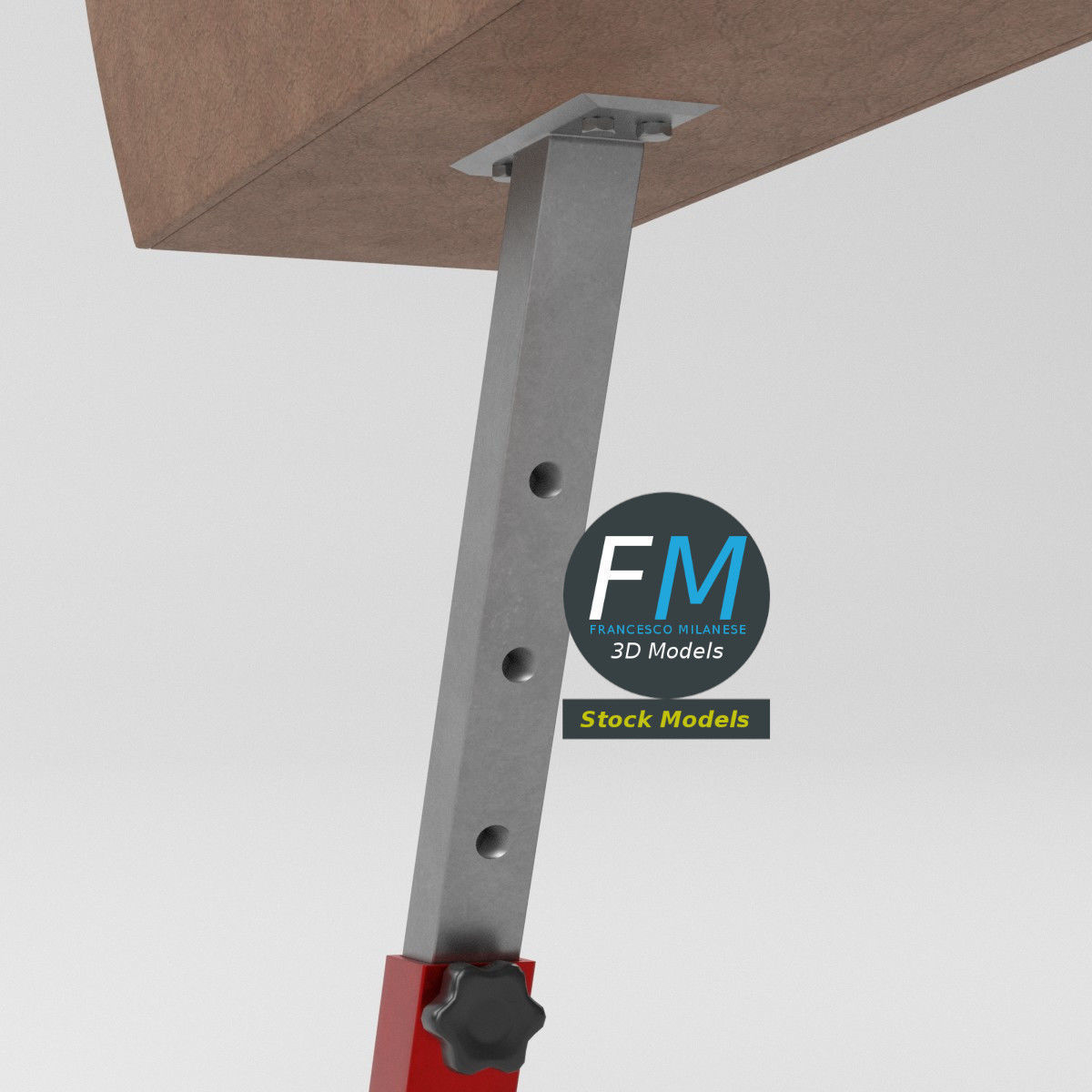 Pommel horse 3D model_5