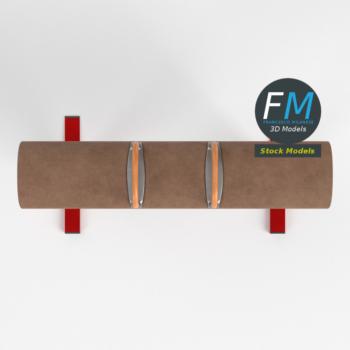 Pommel horse 3D model_6