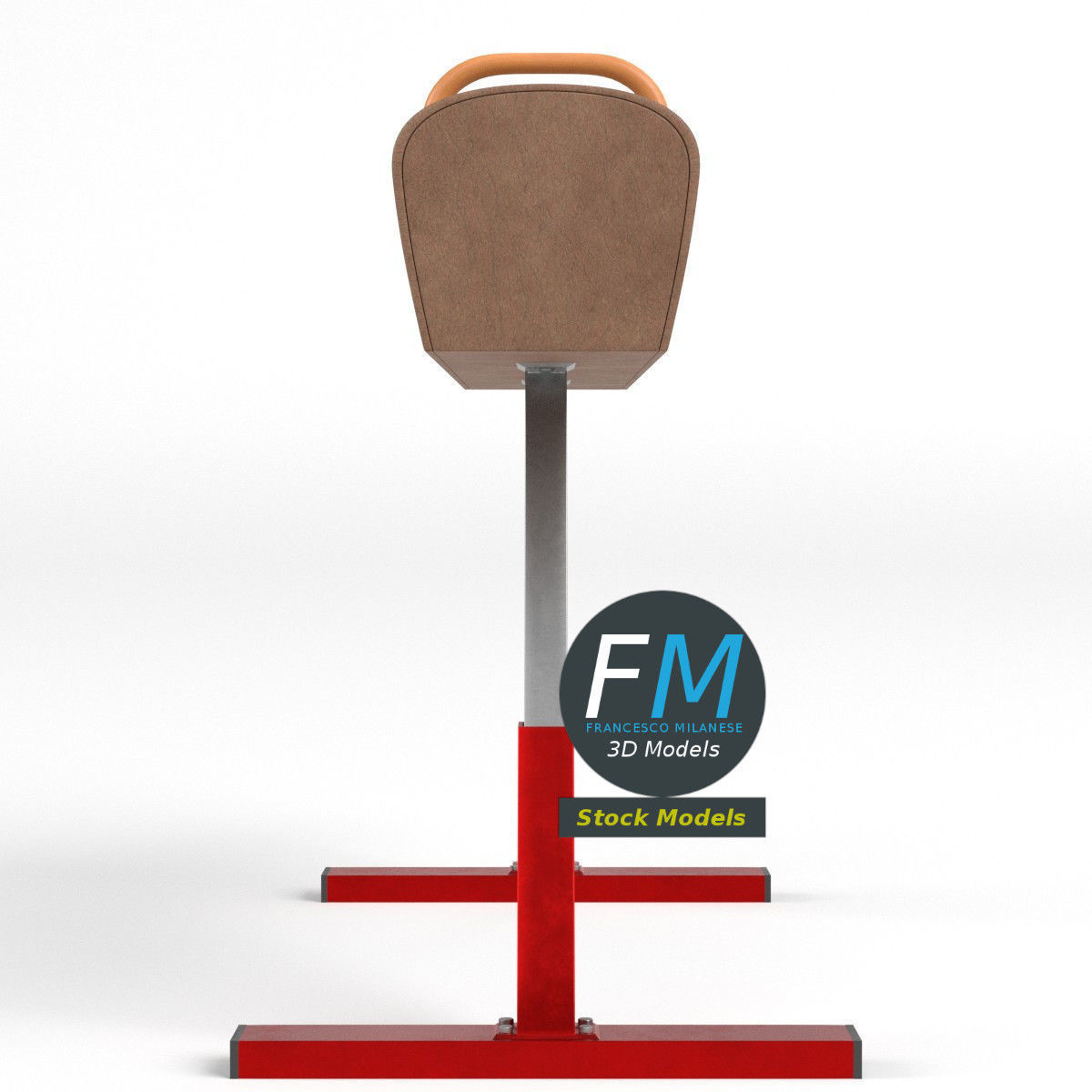 Pommel horse 3D model_4