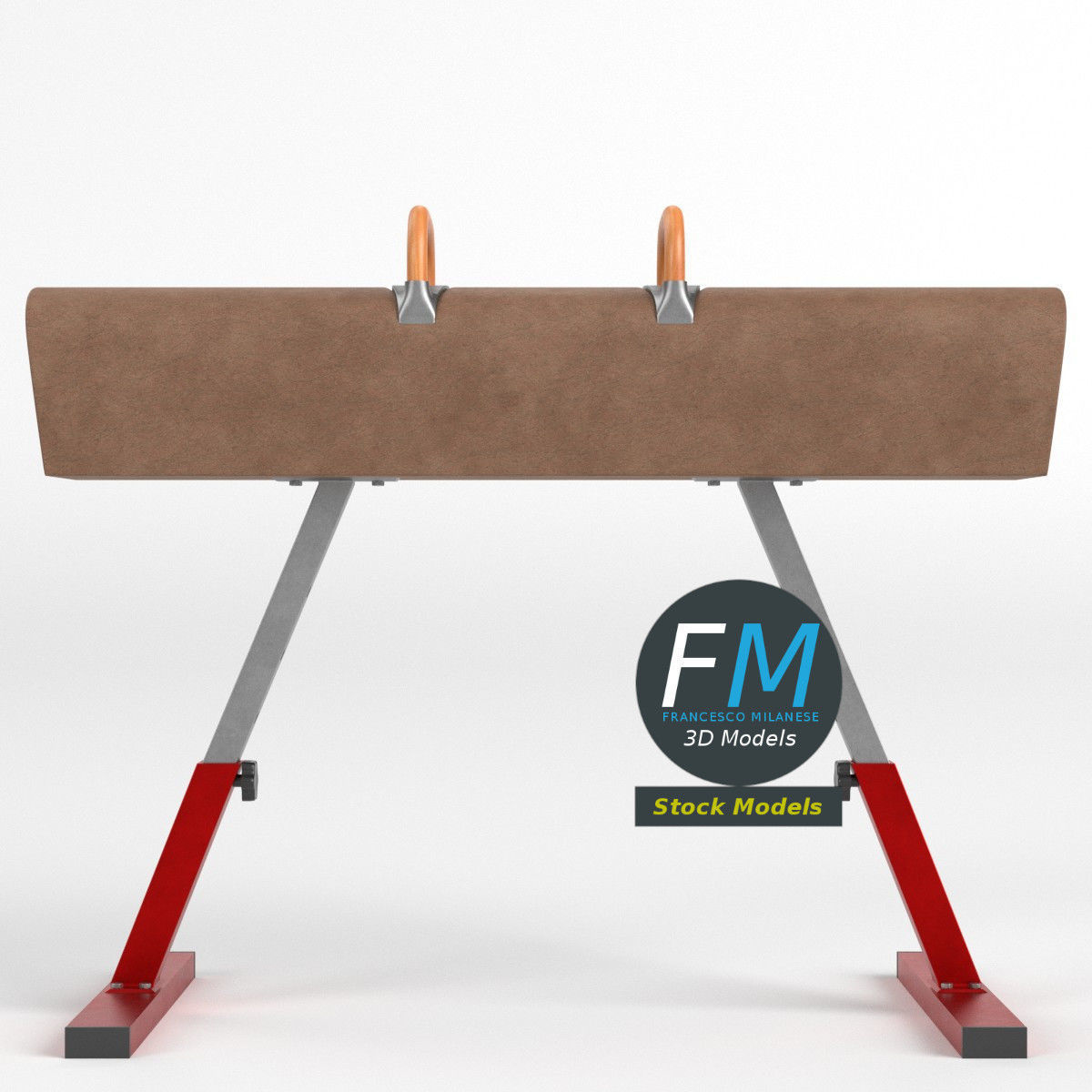 Pommel horse 3D model_3