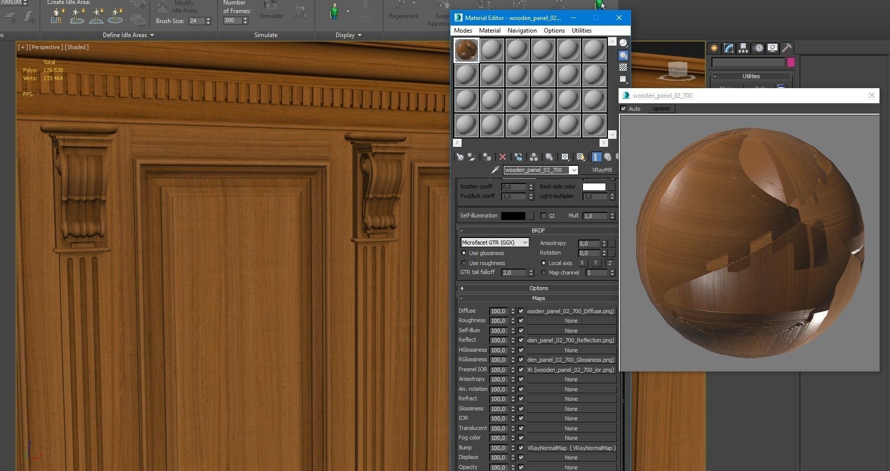 Wooden panel 02 03 3D model_32