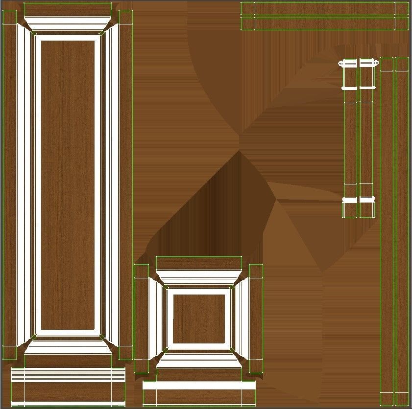 Wooden panel 02 03 3D model_39