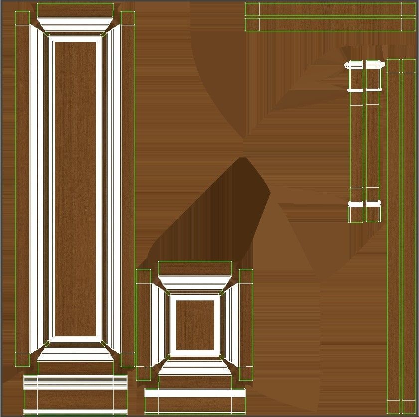 Wooden panel 02 03 3D model_38