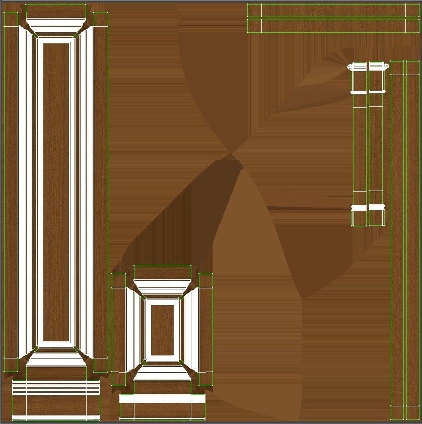 Wooden panel 02 03 3D model_37