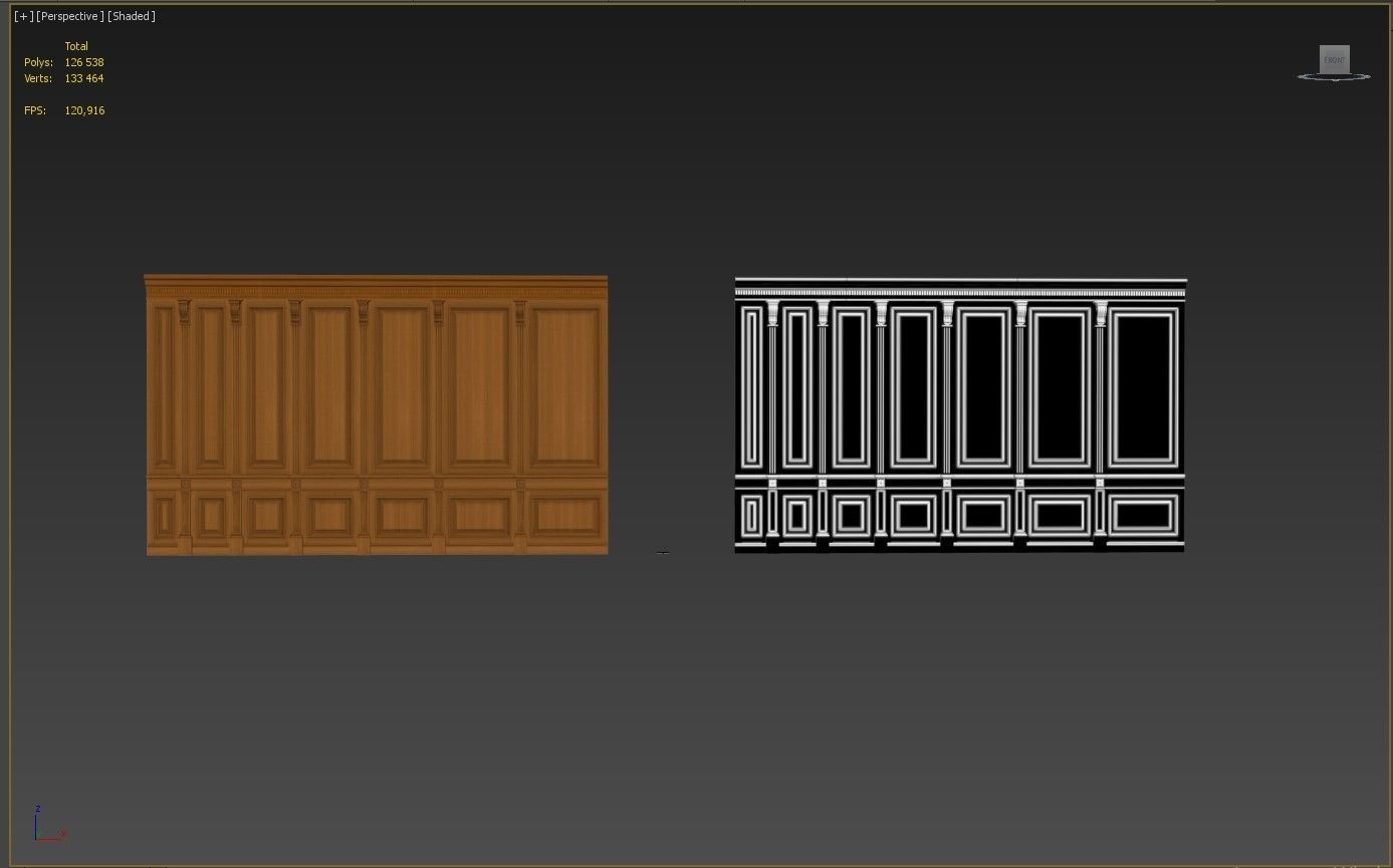 Wooden panel 02 03 3D model_31