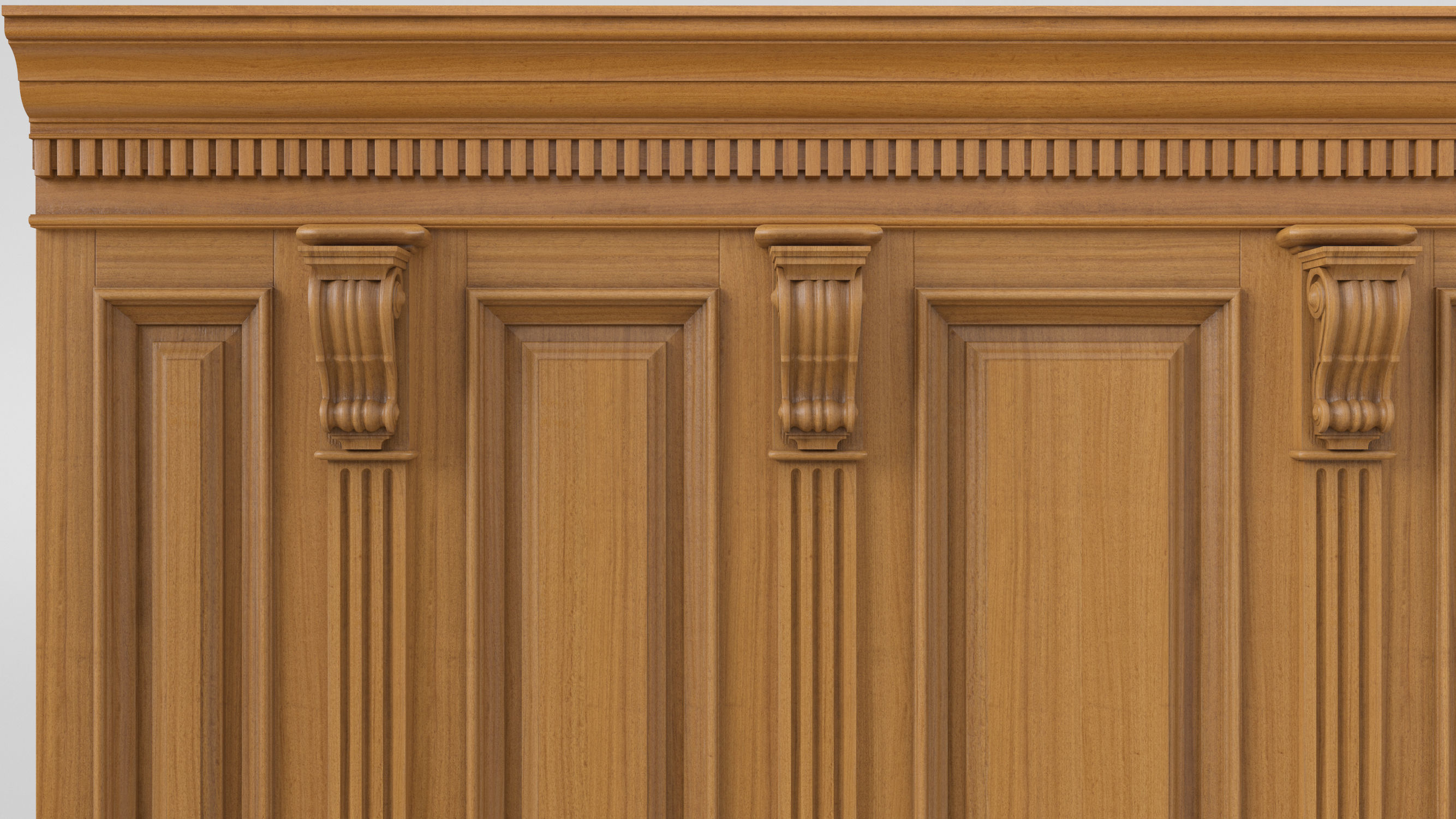 Wooden panel 02 03 3D model_6