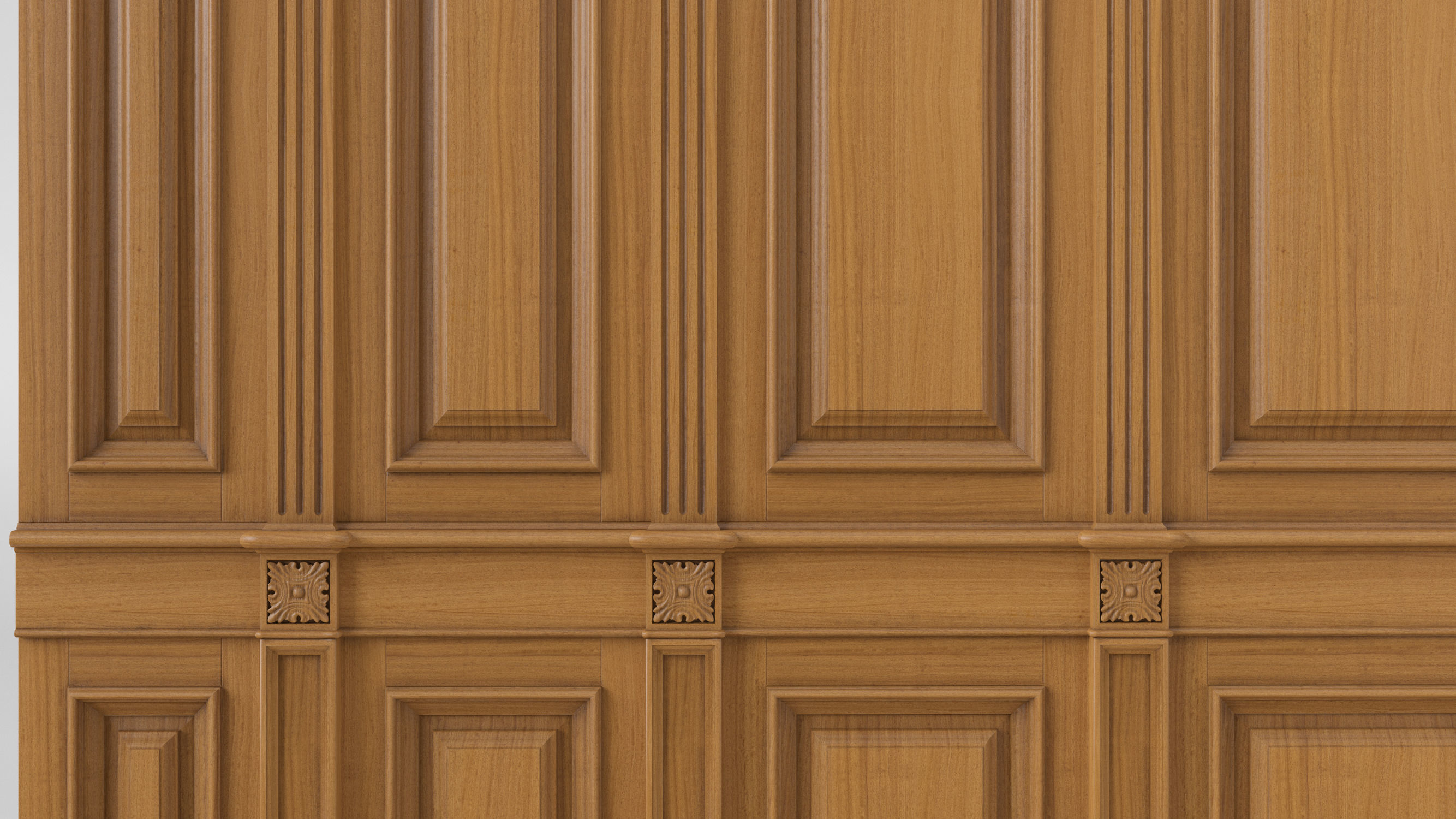 Wooden panel 02 03 3D model_4