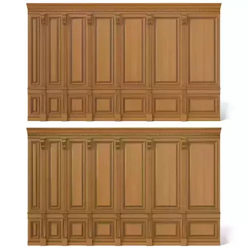 Wooden panel 02 03 3D model