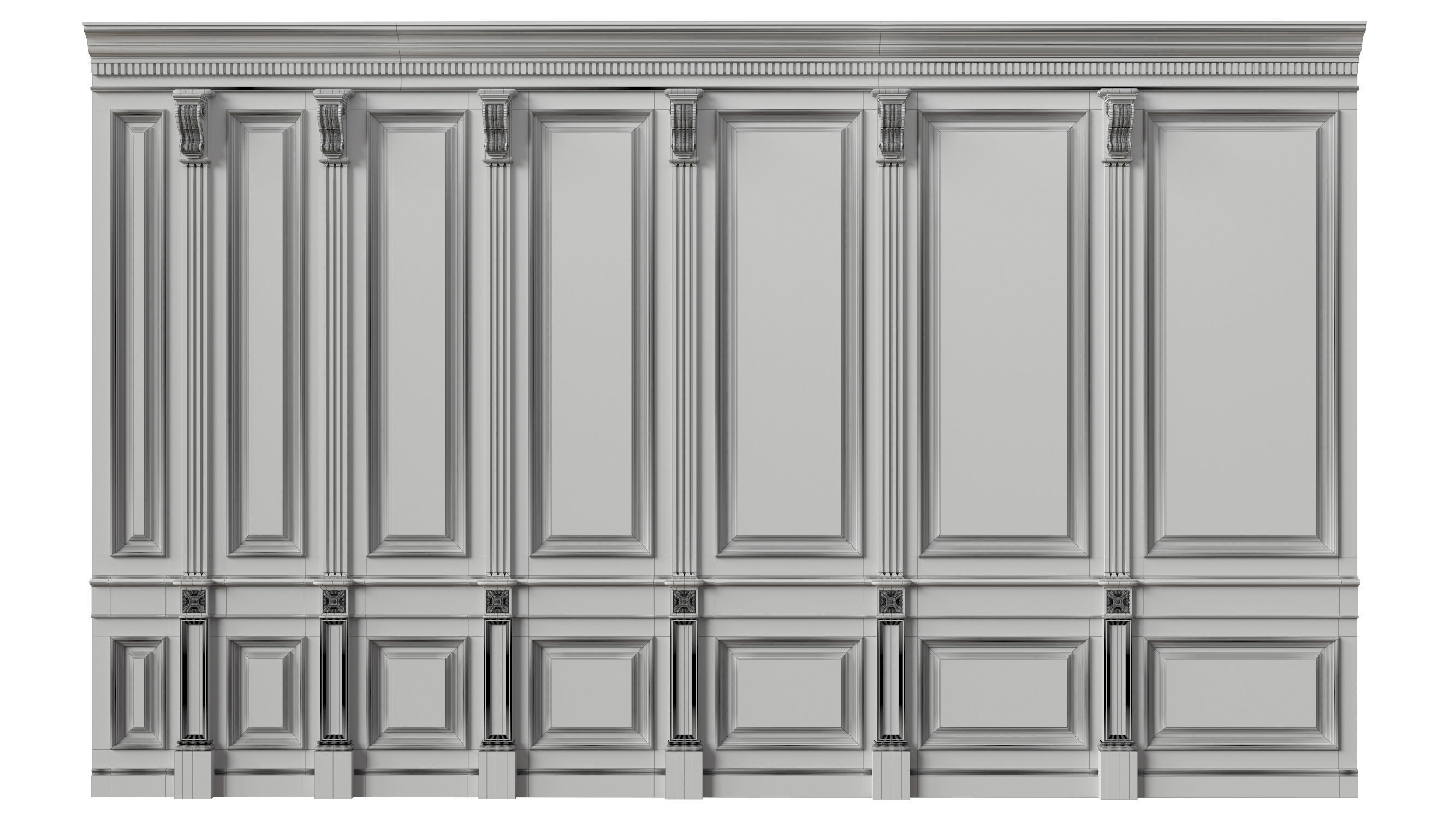 Wooden panel 02 03 3D model_21