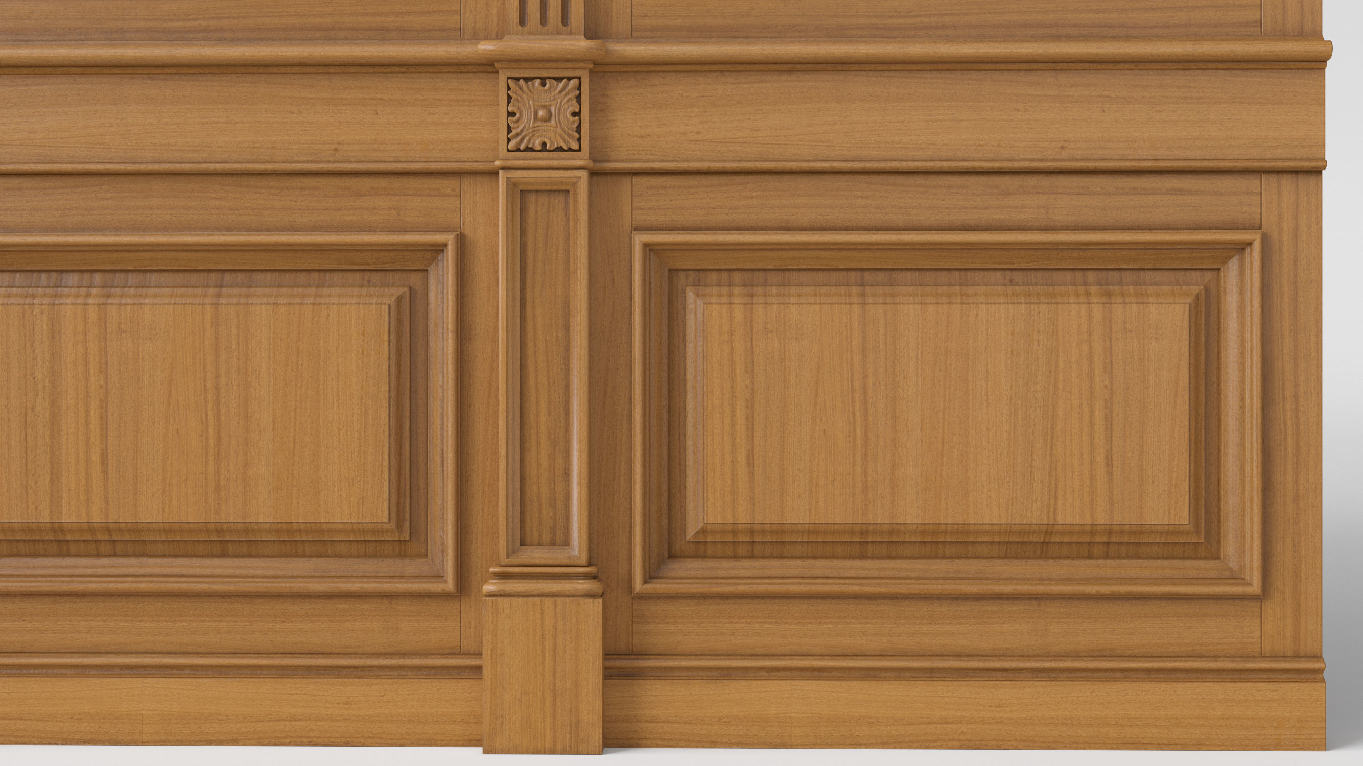 Wooden panel 02 03 3D model_8