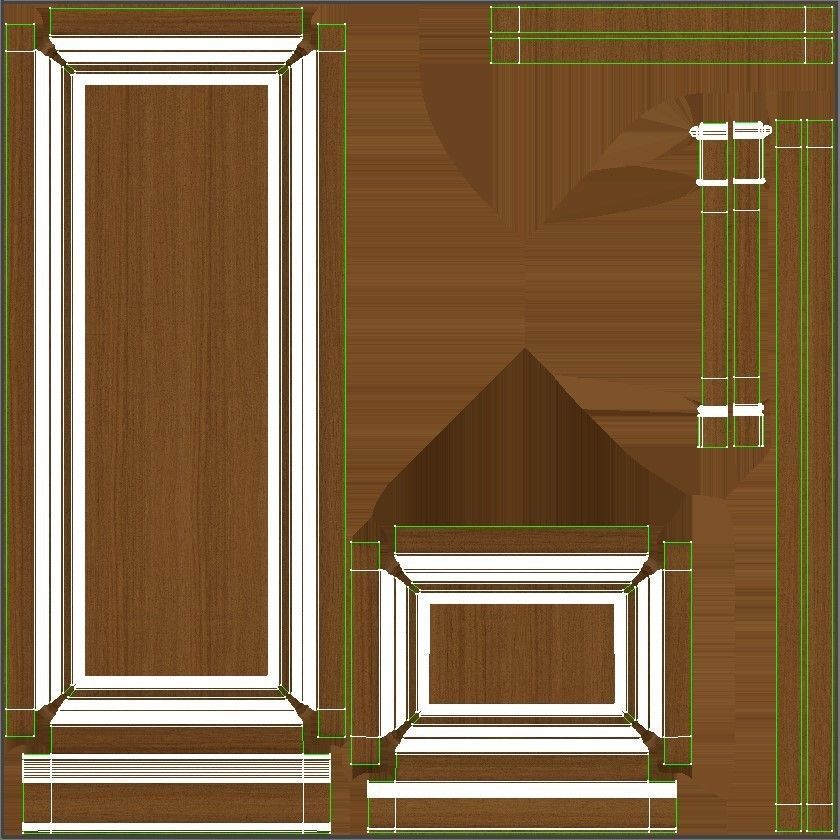 Wooden panel 02 03 3D model_41