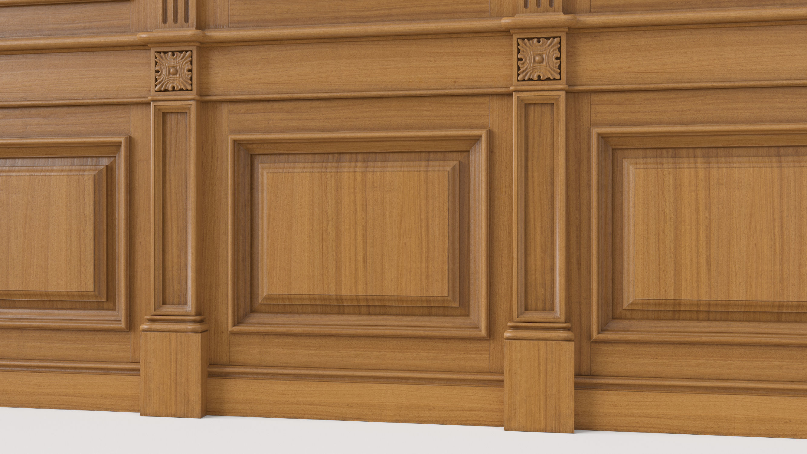 Wooden panel 02 03 3D model_9