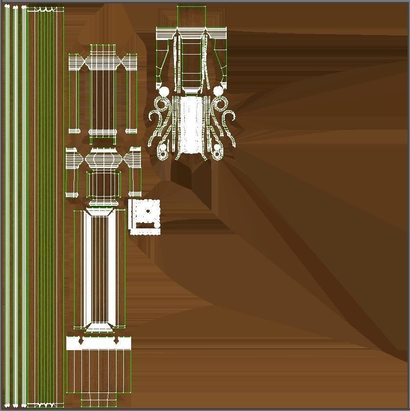 Wooden panel 02 03 3D model_34