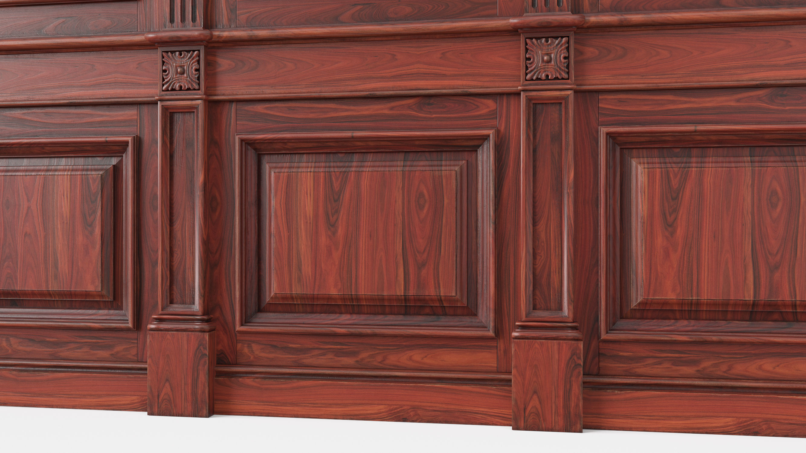 Wooden panel 02 04  3D model_9