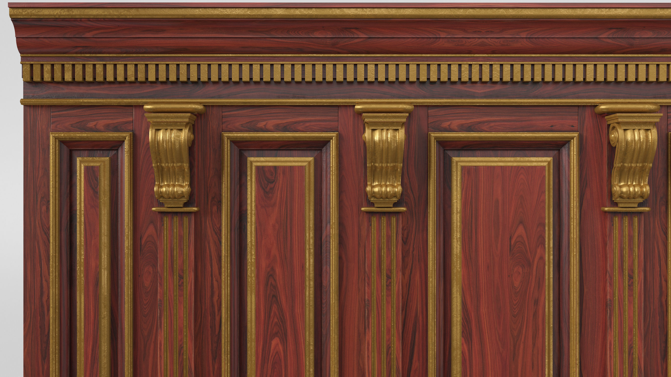 Wooden panel 02 04  3D model_16