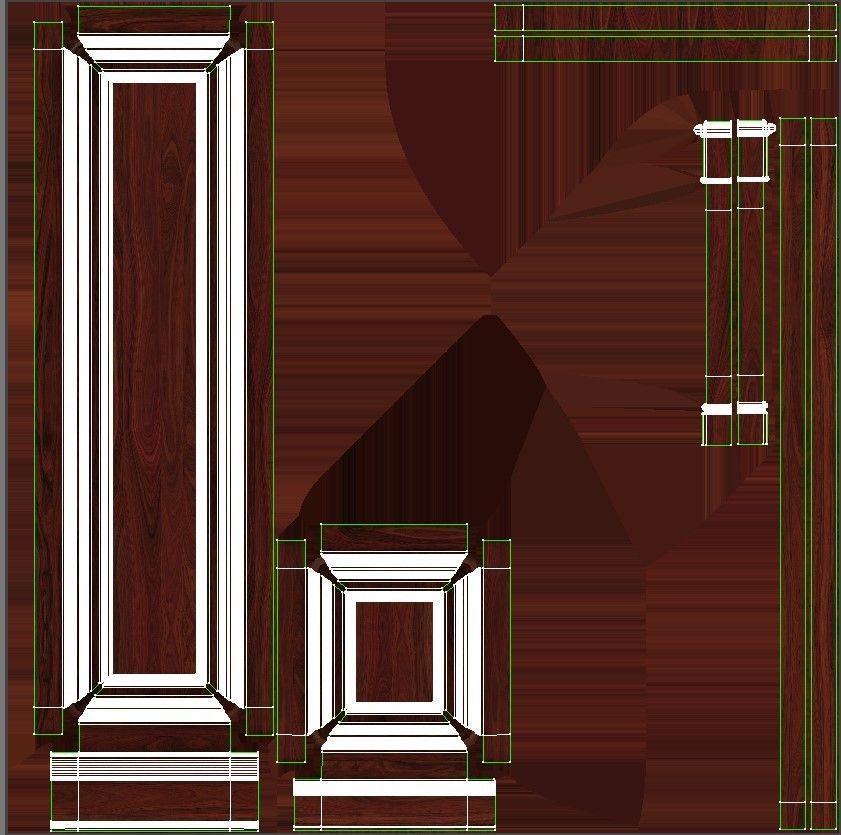 Wooden panel 02 04  3D model_39