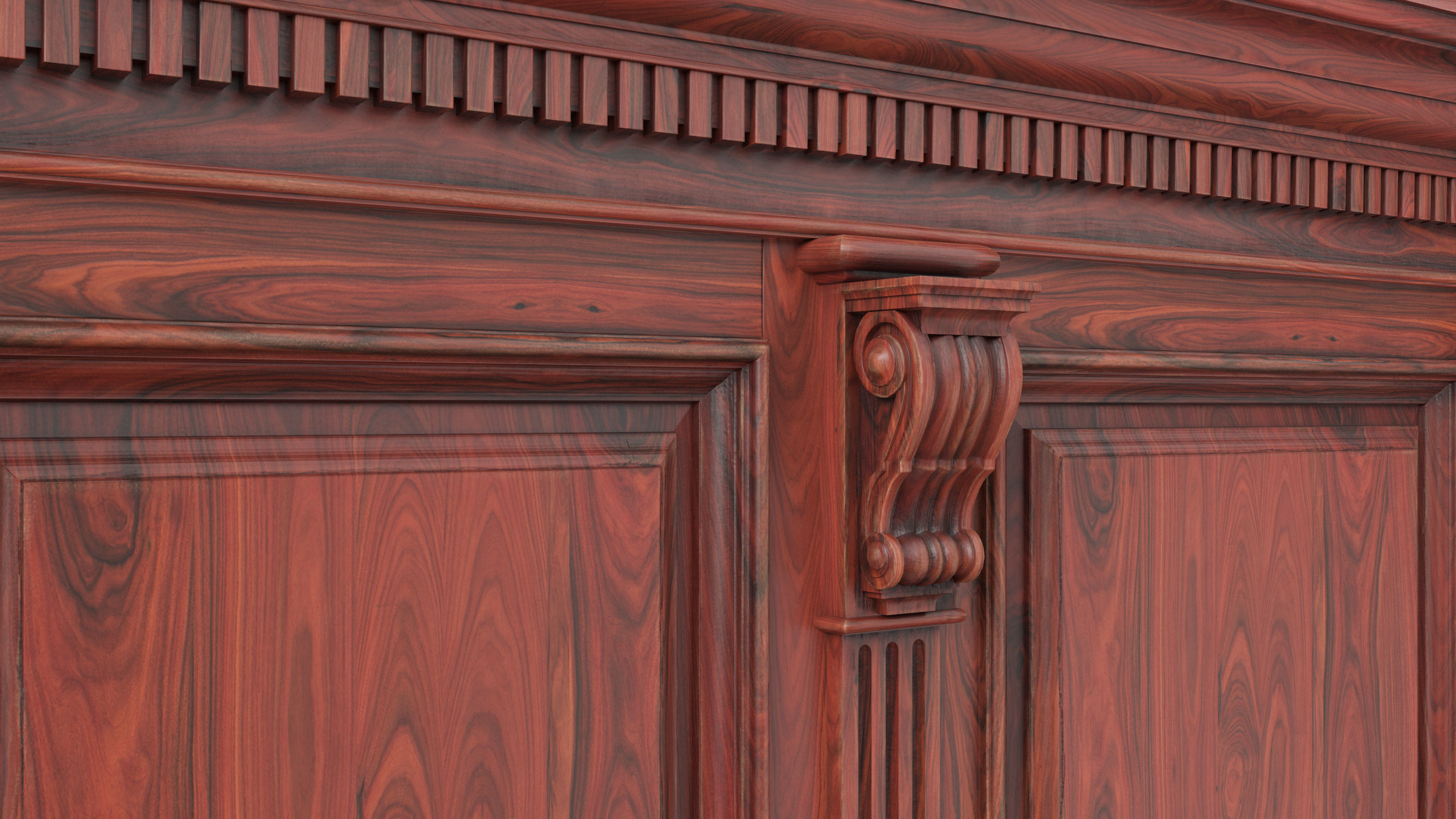 Wooden panel 02 04  3D model_10