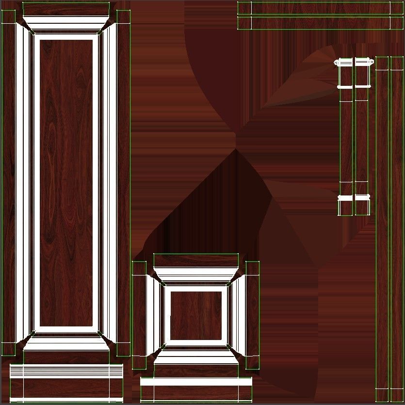 Wooden panel 02 04  3D model_40