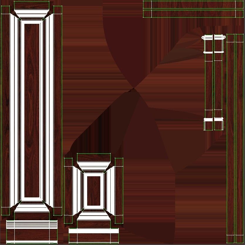 Wooden panel 02 04  3D model_38