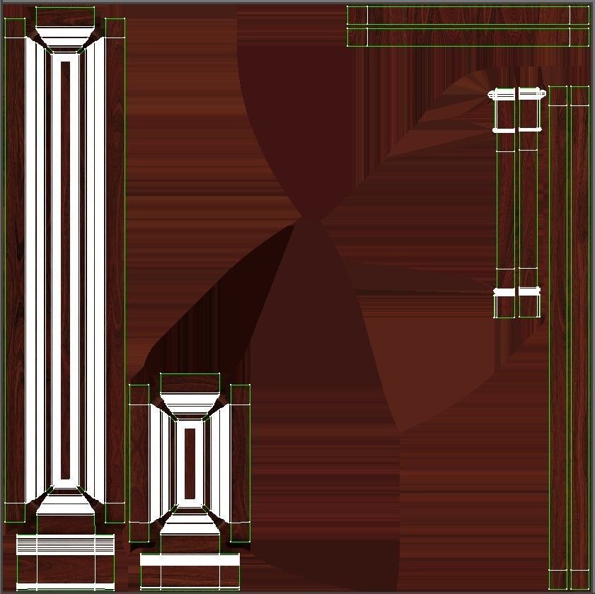 Wooden panel 02 04  3D model_37