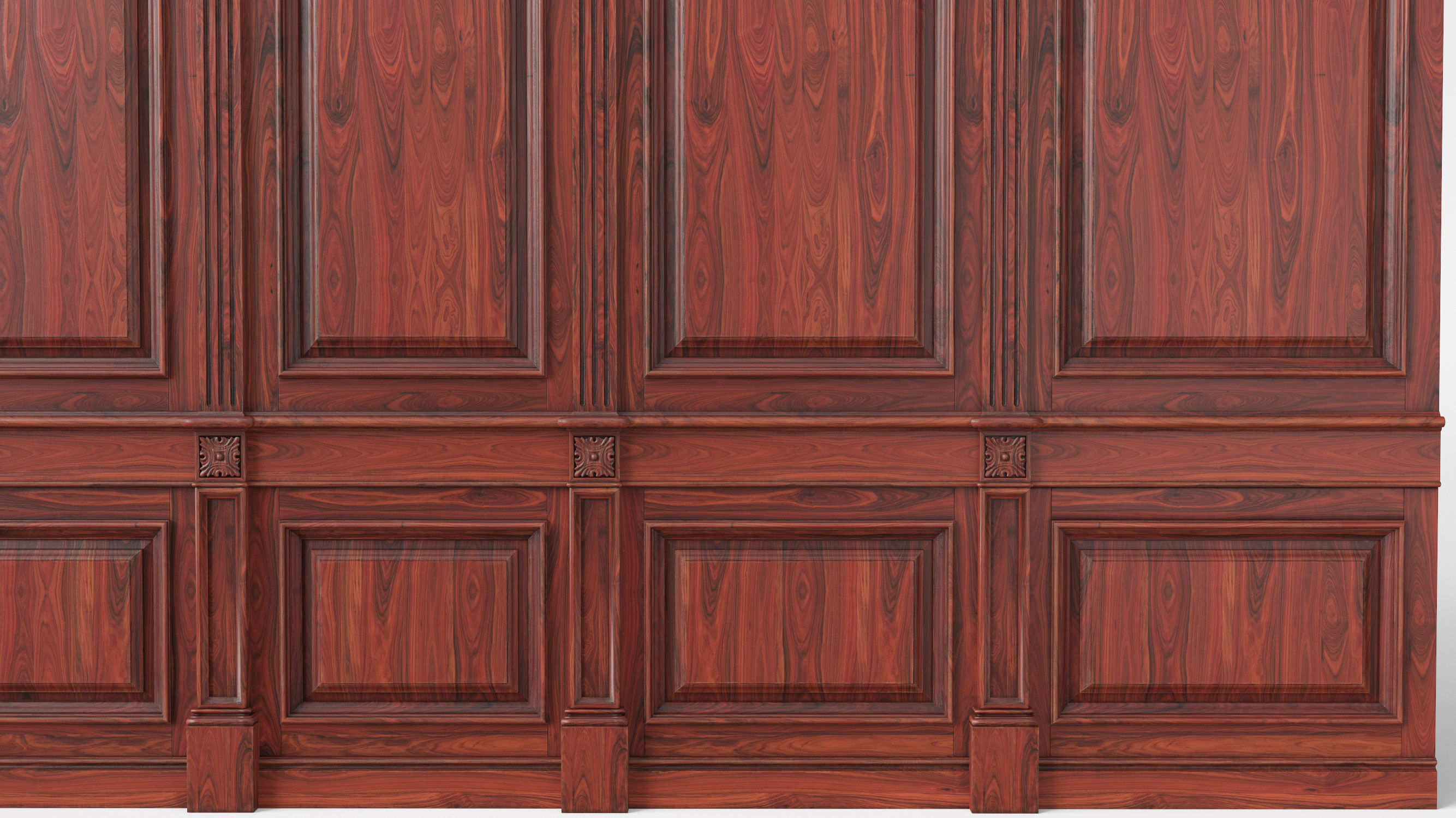 Wooden panel 02 04  3D model_1