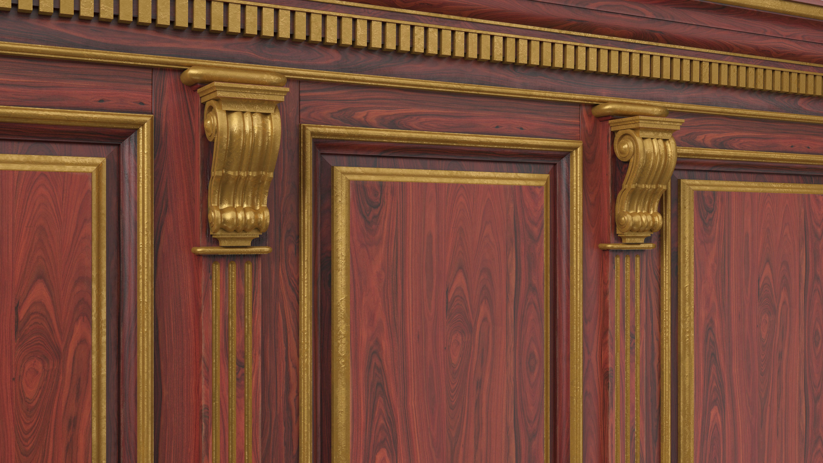 Wooden panel 02 04  3D model_15