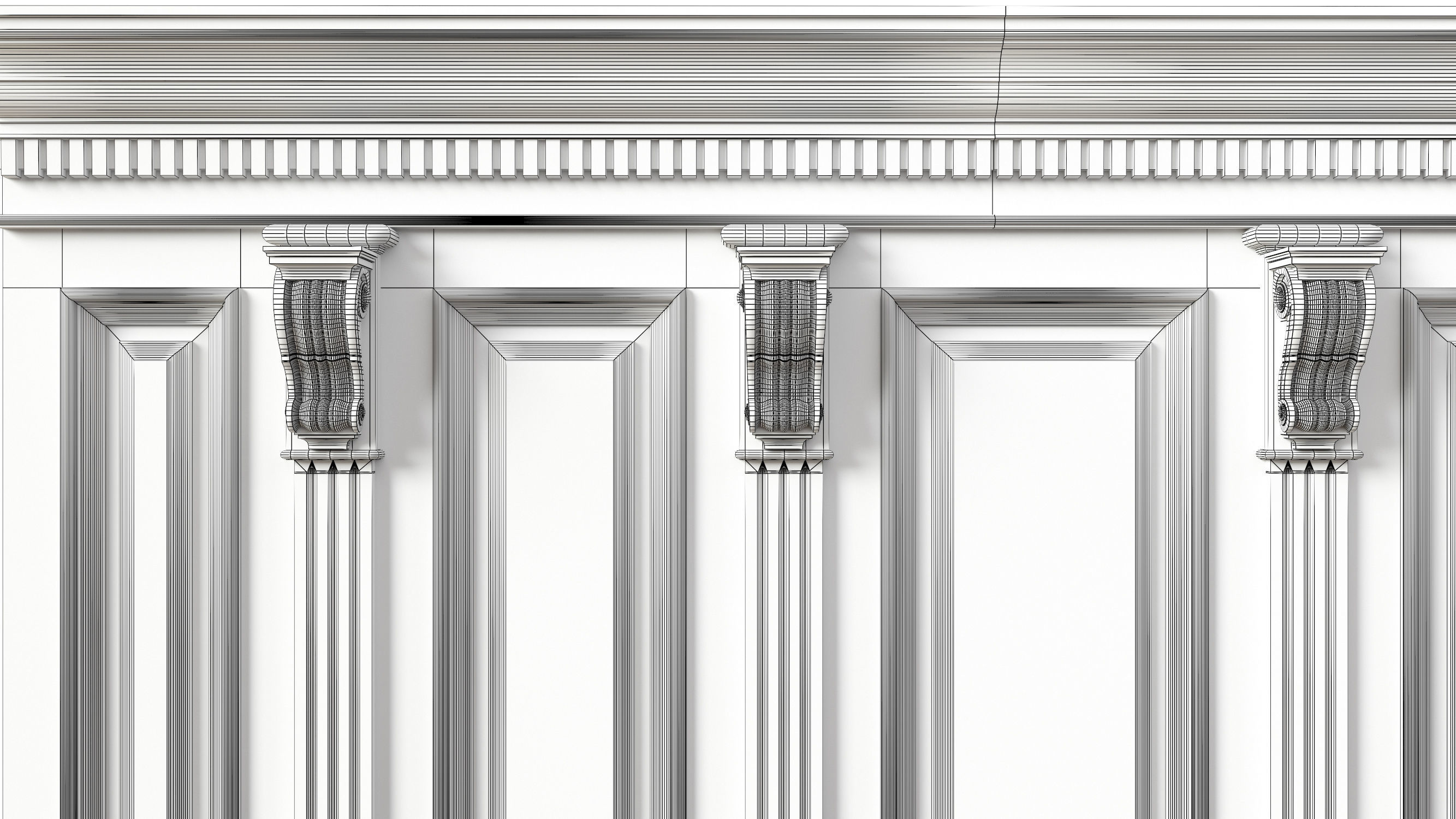 Wooden panel 02 04  3D model_30