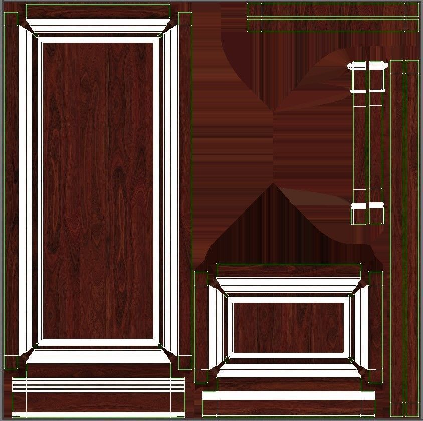Wooden panel 02 04  3D model_34