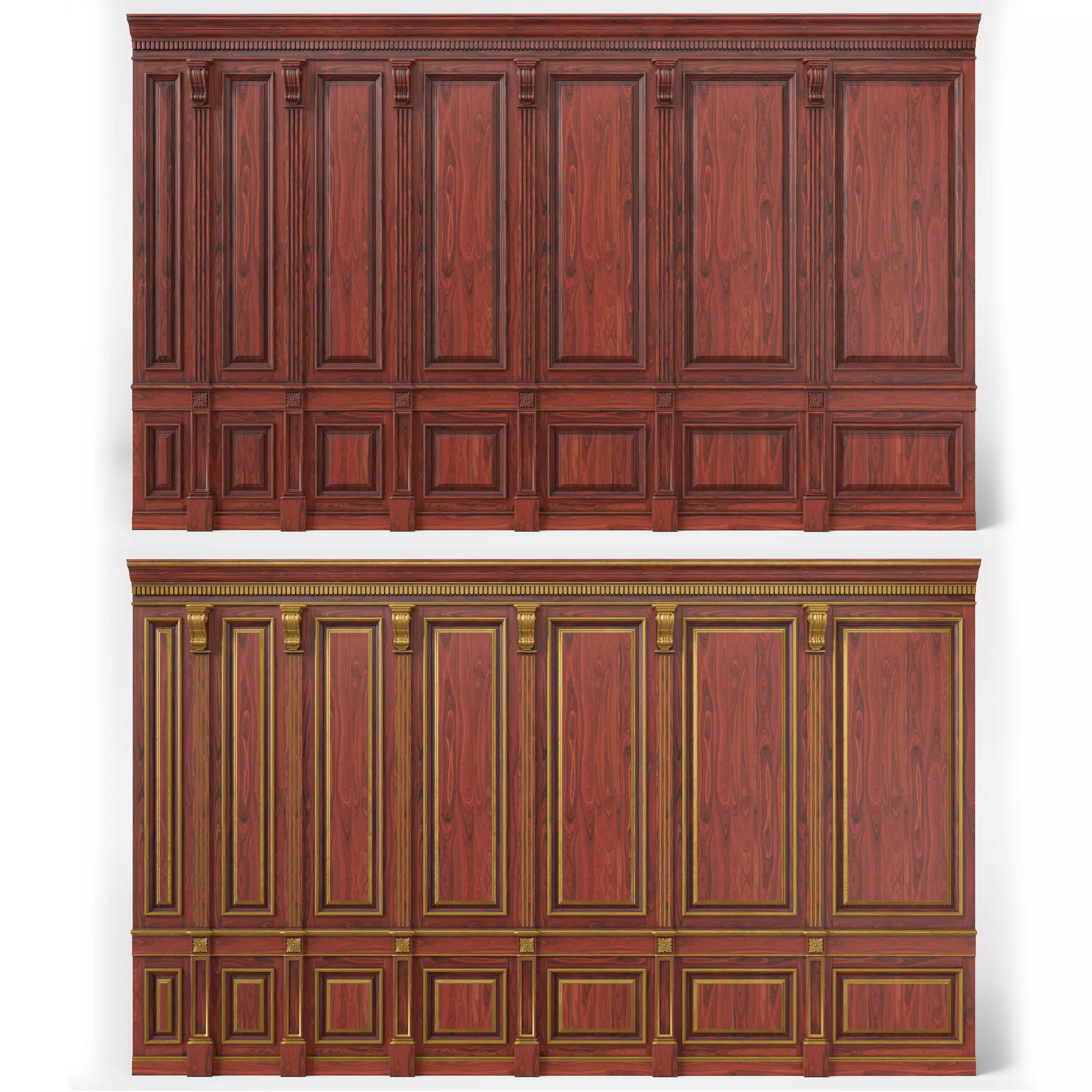 Wooden panel 02 04  3D model_0