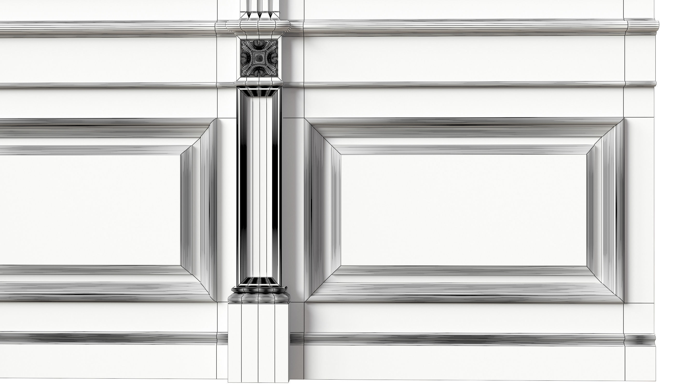 Wooden panel 02 04  3D model_31