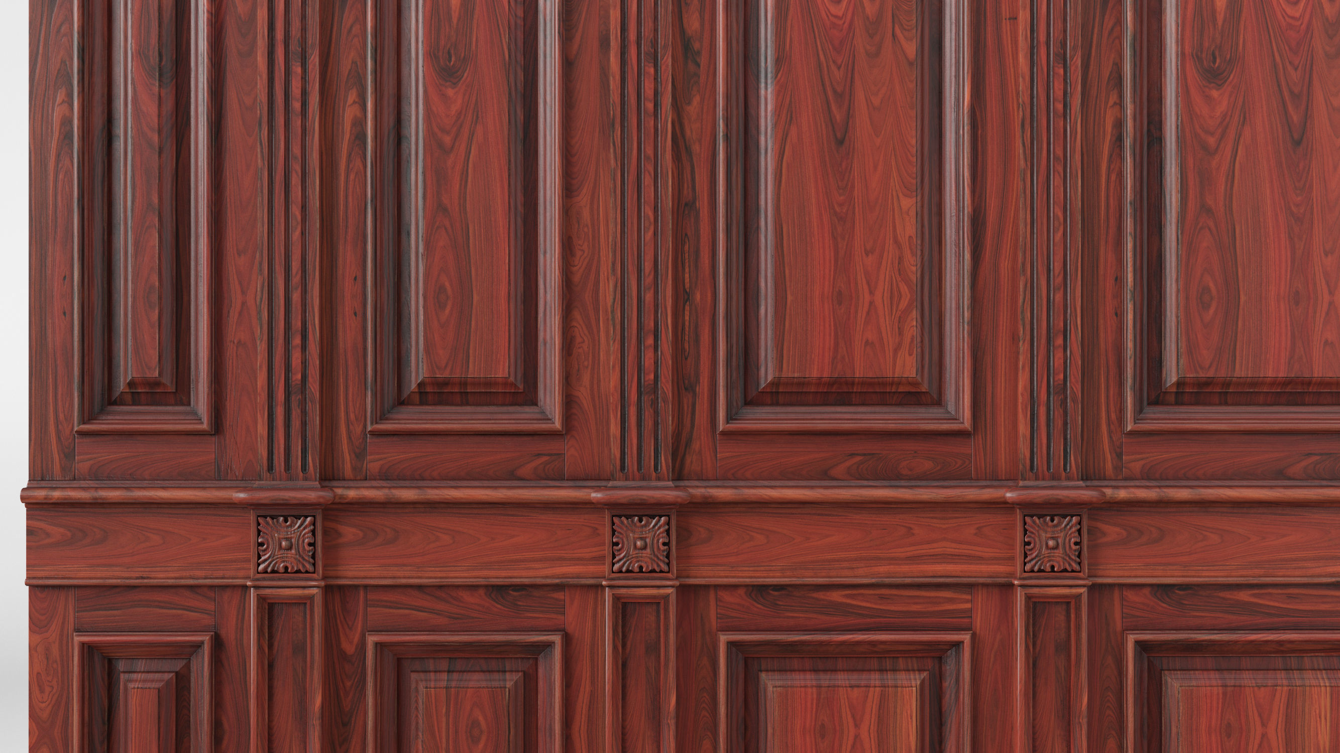 Wooden panel 02 04  3D model_4