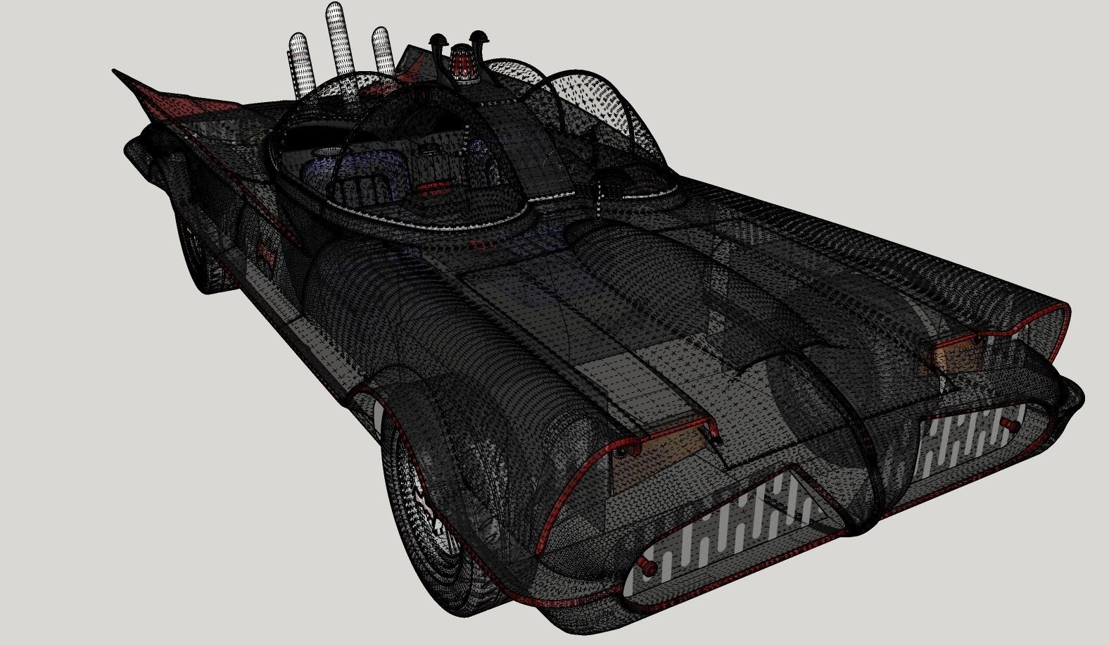 Batmobile TV series 1965 3D model_26