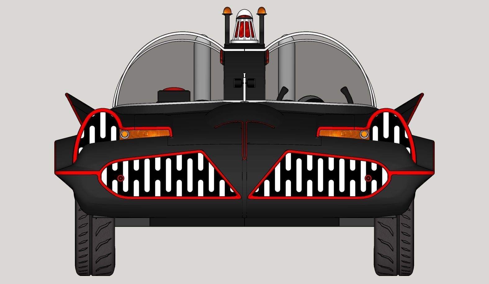 Batmobile TV series 1965 3D model_30