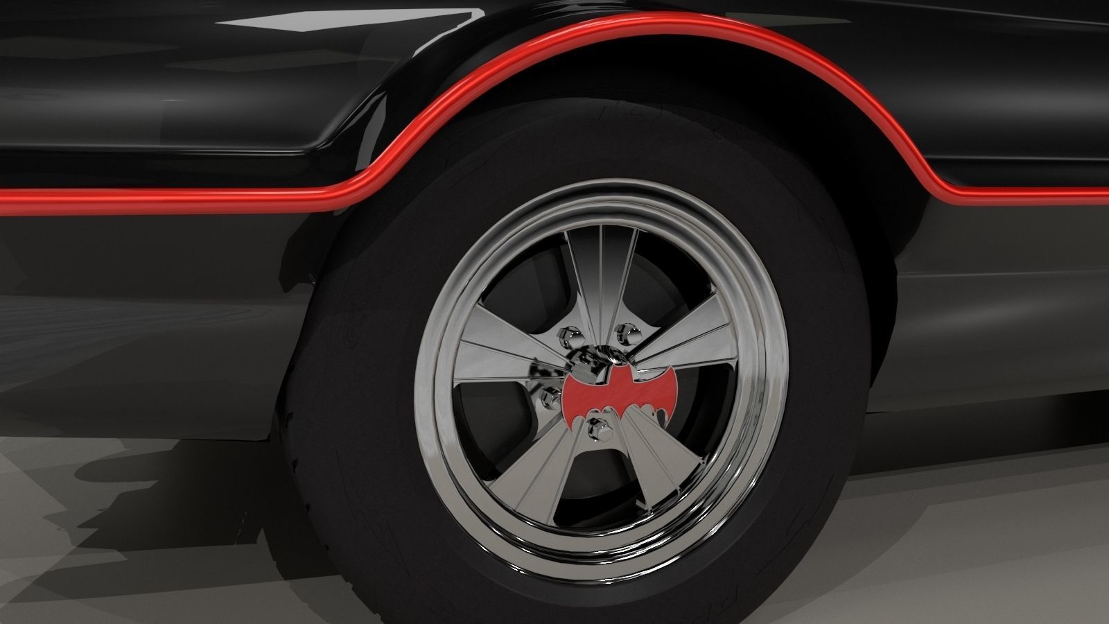 Batmobile TV series 1965 3D model_16