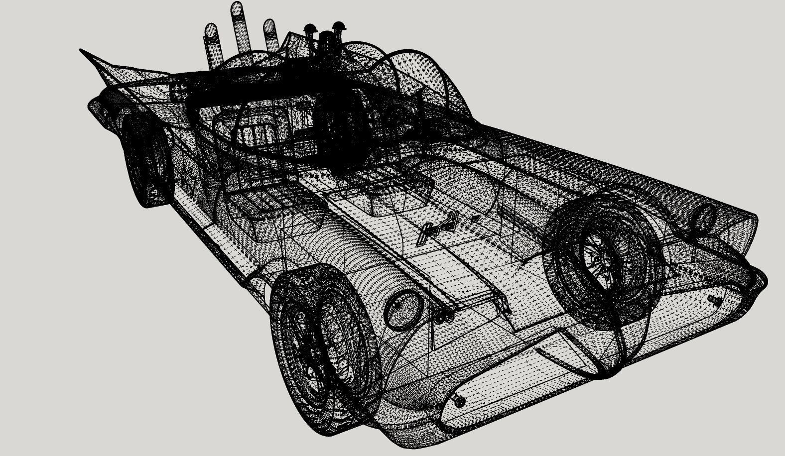 Batmobile TV series 1965 3D model_27