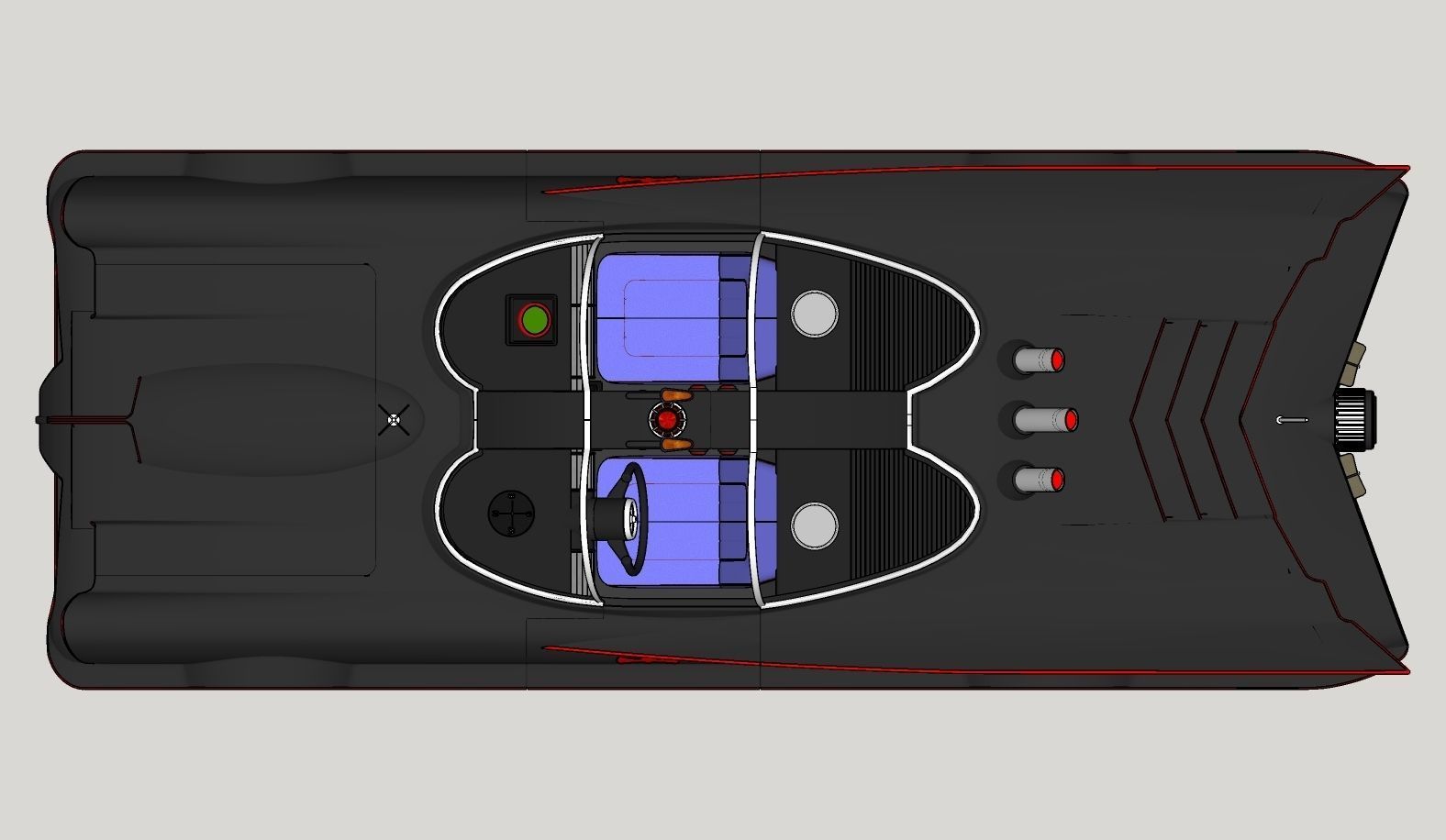 Batmobile TV series 1965 3D model_34