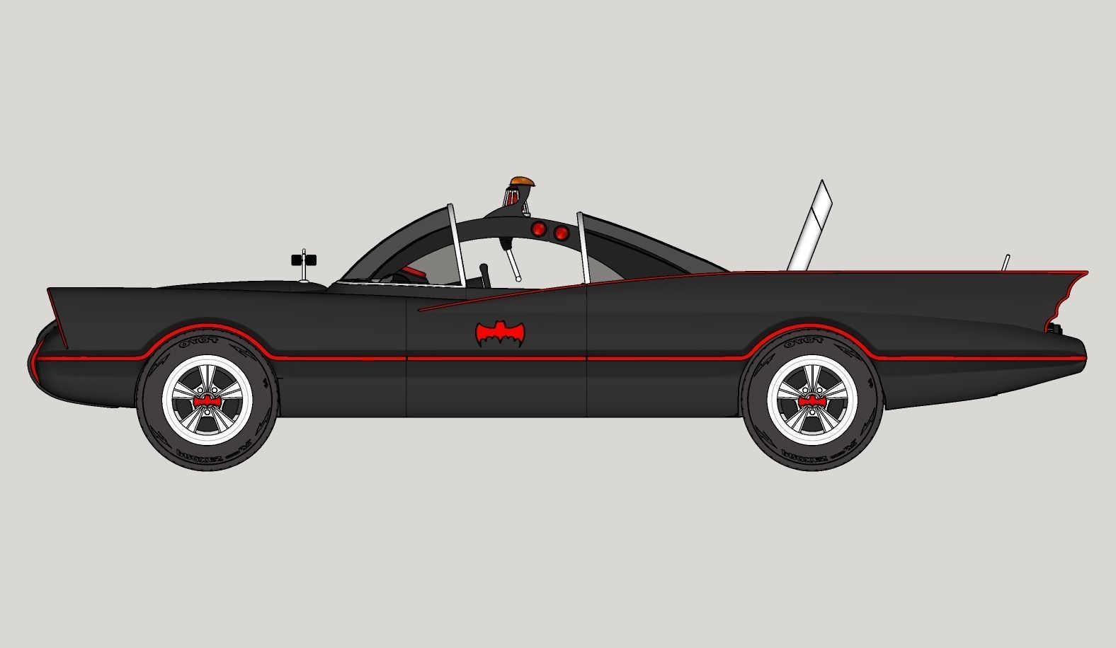 Batmobile TV series 1965 3D model_32