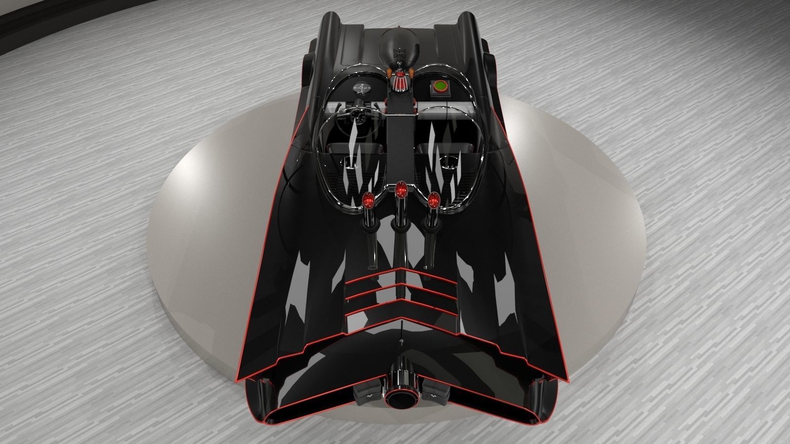 Batmobile TV series 1965 3D model_20