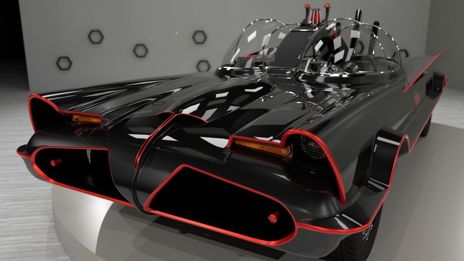 Batmobile TV series 1965 3D model_23