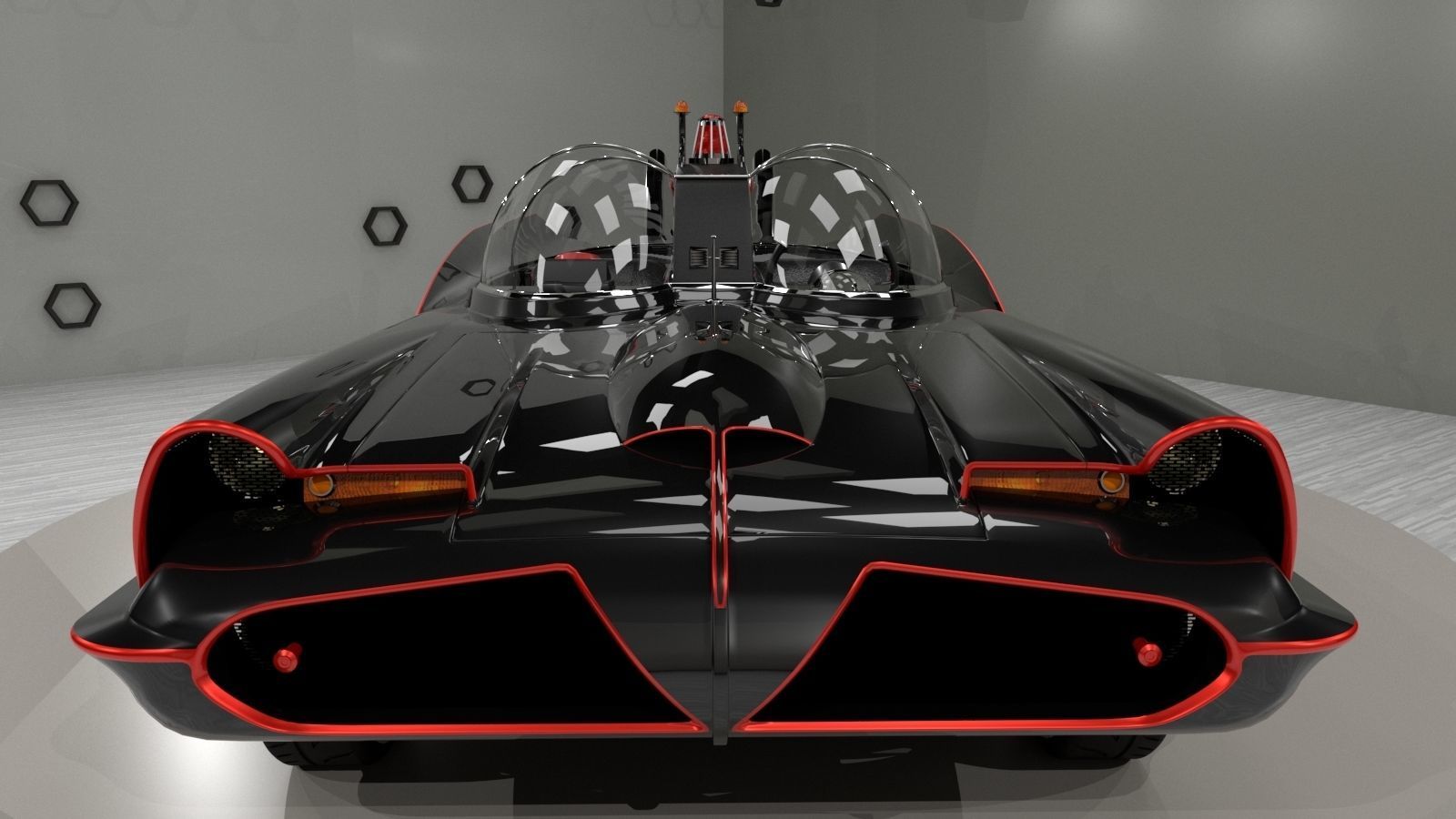 Batmobile TV series 1965 3D model_3