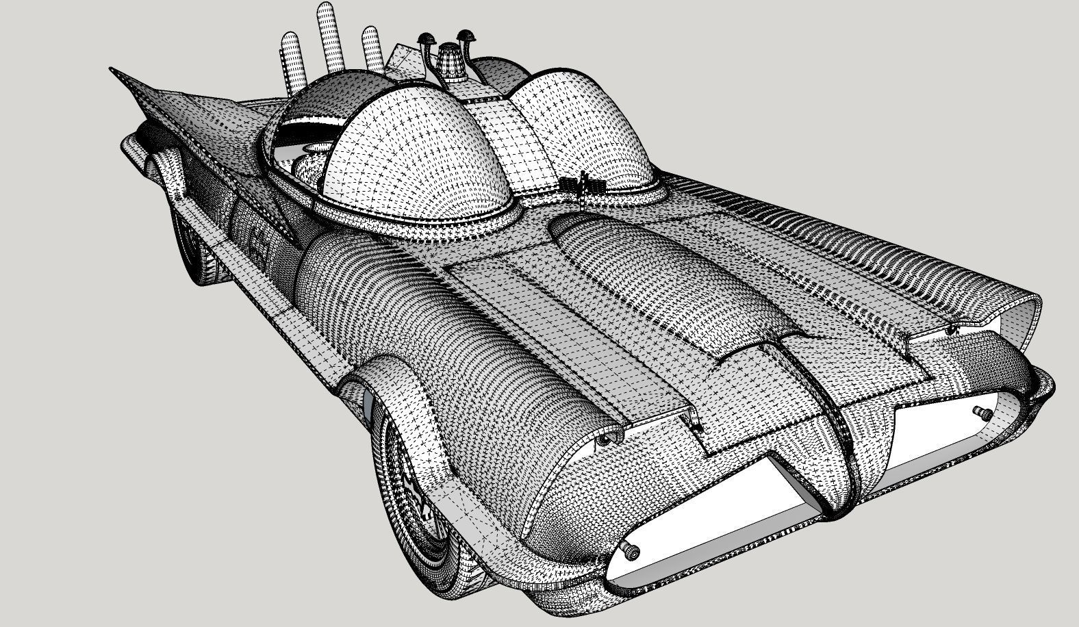 Batmobile TV series 1965 3D model_28