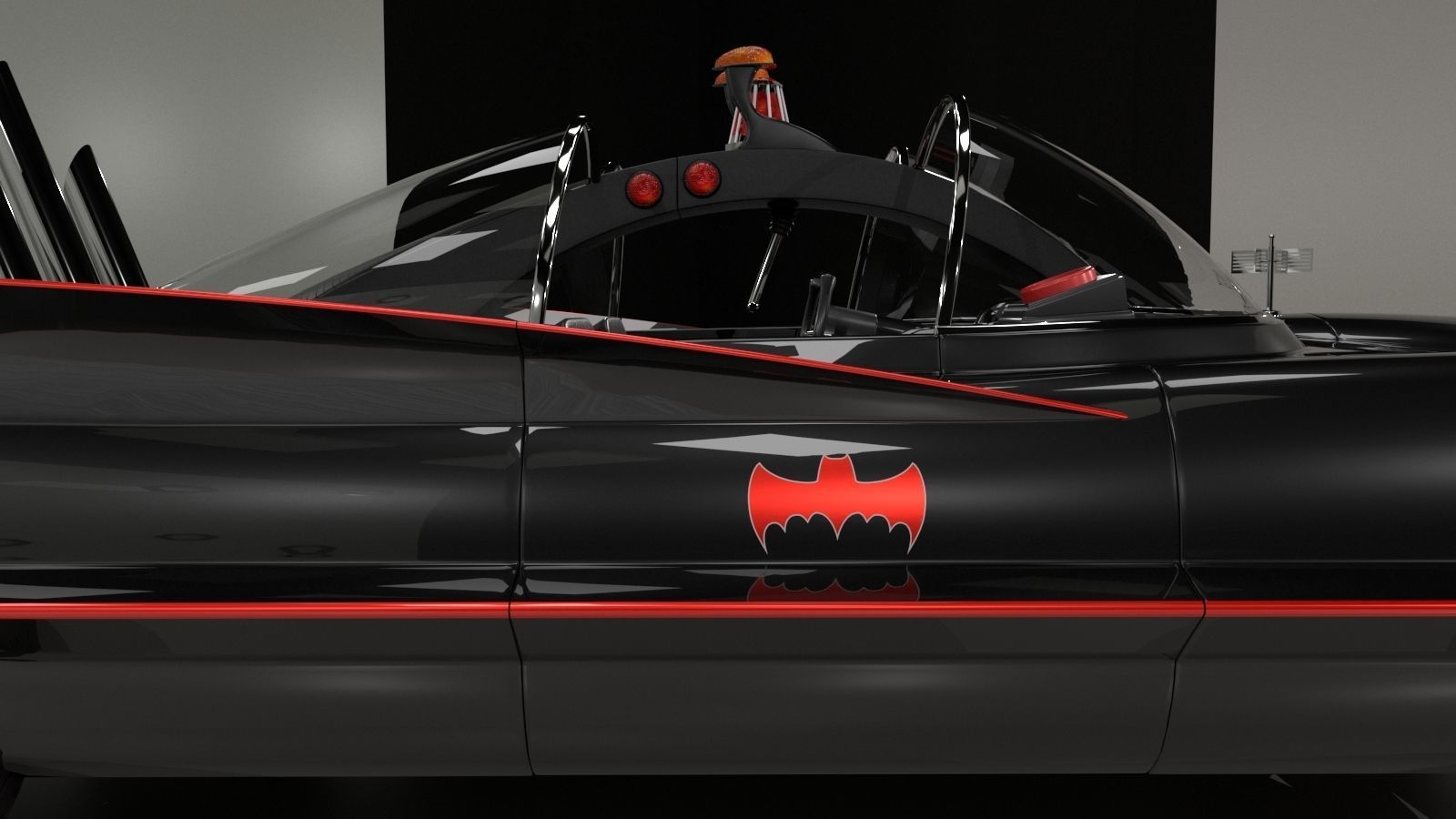 Batmobile TV series 1965 3D model_7
