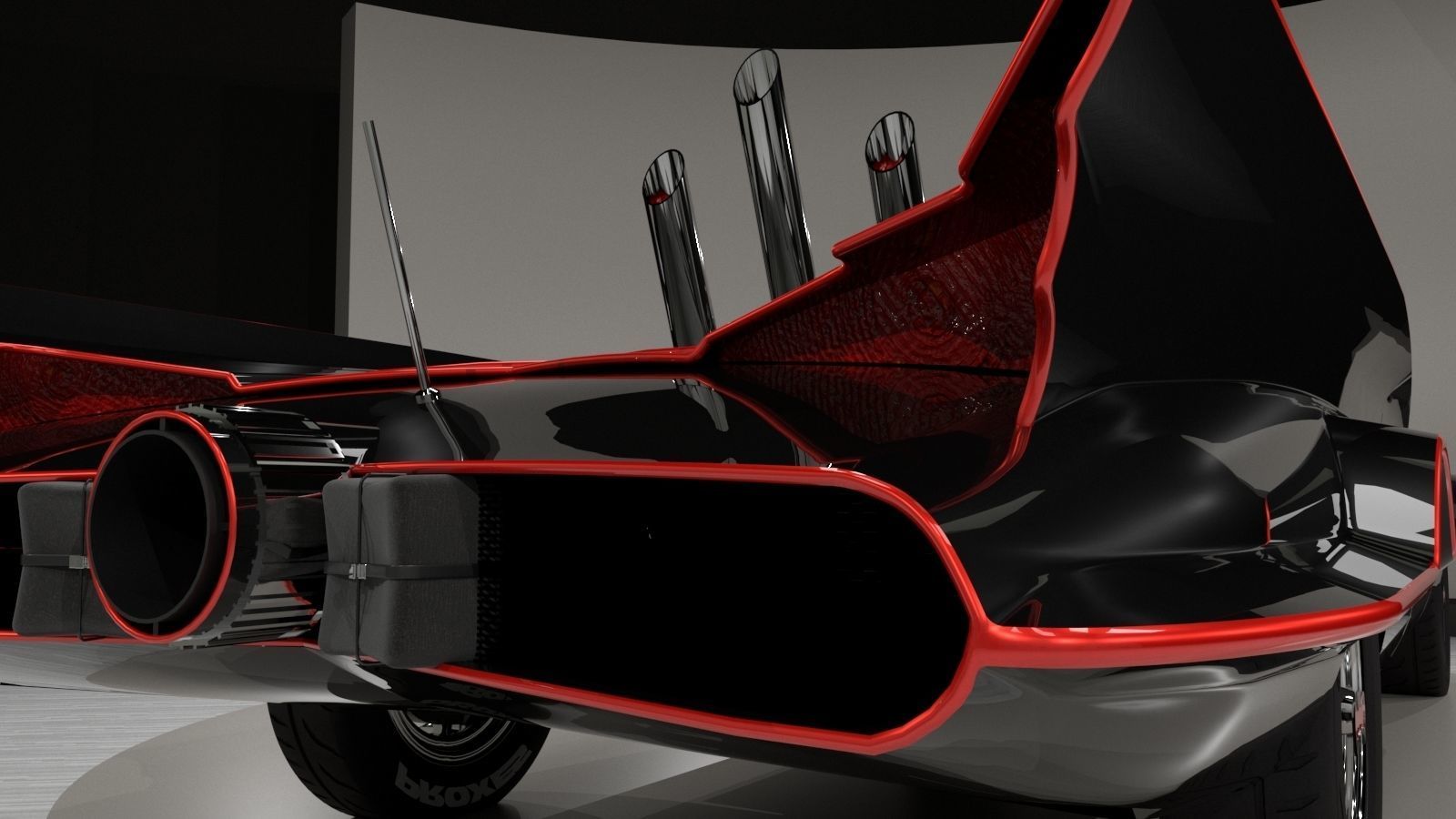 Batmobile TV series 1965 3D model_11